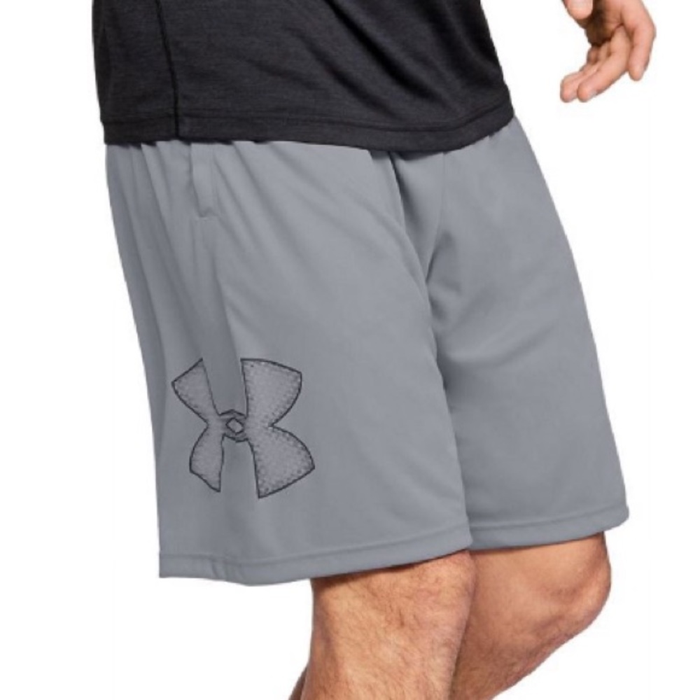 Under Armour Men's Tech Graphic Shorts Steel / Black Medium
